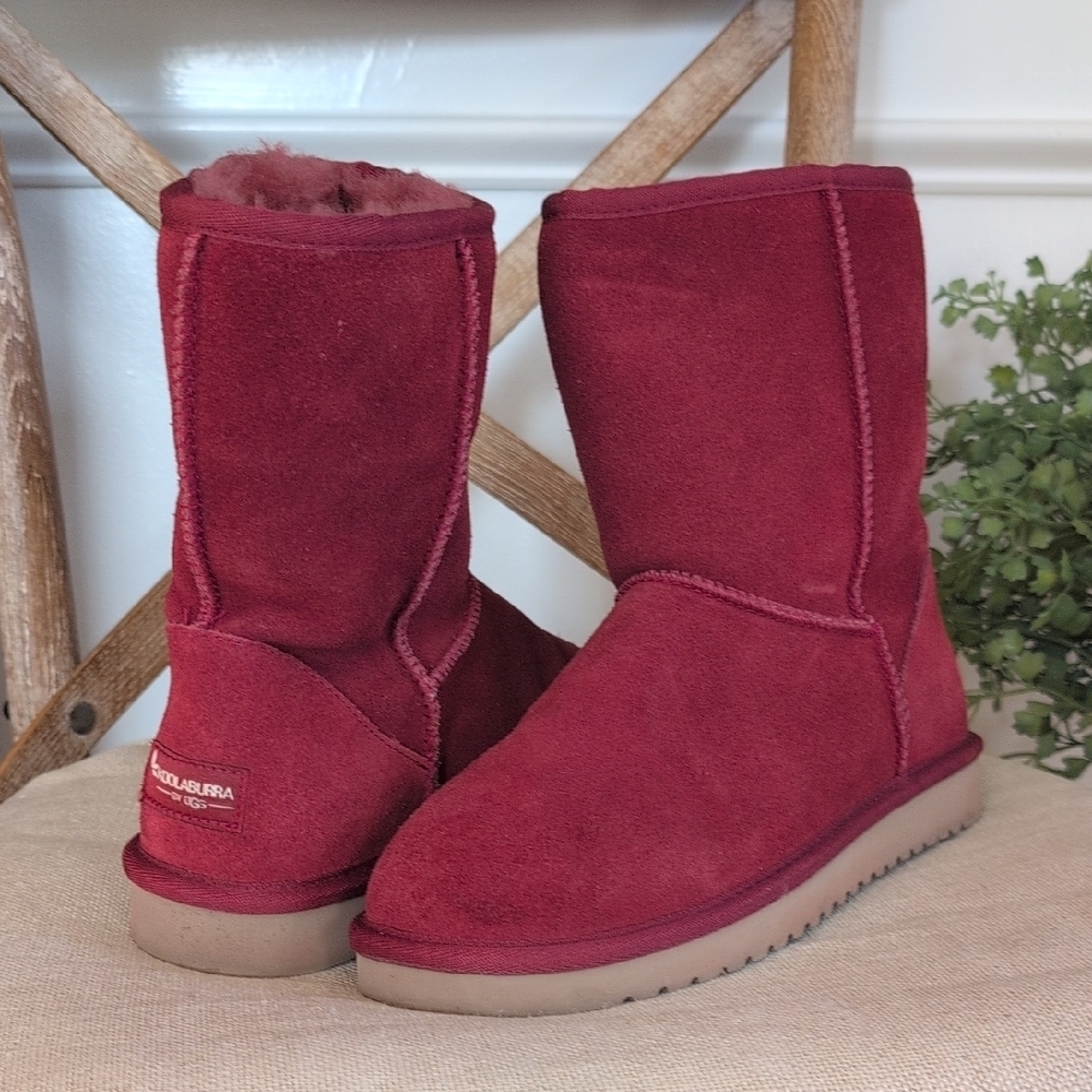 Women's Koolaburra by UGG Short Classic Winter Boots - Red 8